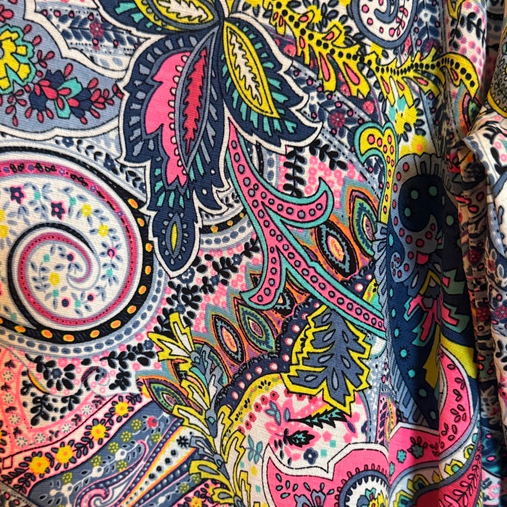 Honeyme Multicolor Paisley Top - Picture 3 of 5